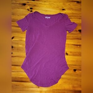 Mudd Purple Fitted Polo Short Sleeve Tee